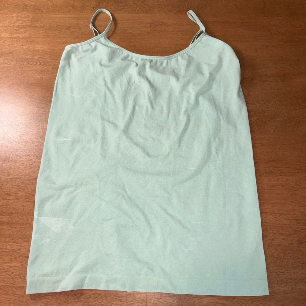 Attention Womens Mint Green Seamless Camisole Adjustable Spaghetti Strap L/XL